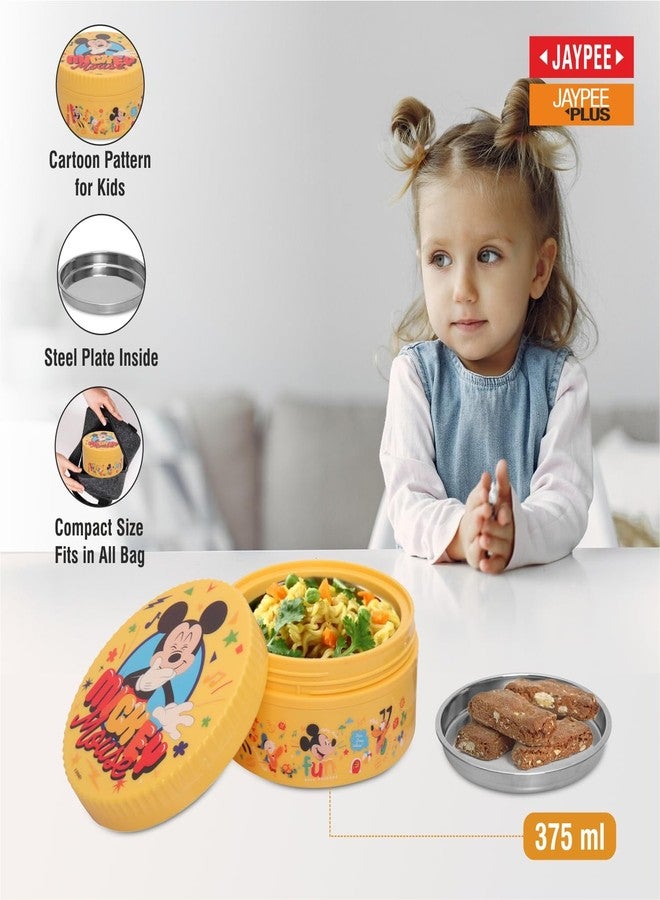 JAYPEE Unimunch PU Insulated Inner Stainless Steel Lunch Box with Steel Dish | Spillproof Ideal for Snacks| Easy to Carry Non Toxic |Safe for Storing Food,375 ml, Yellow - Image 3